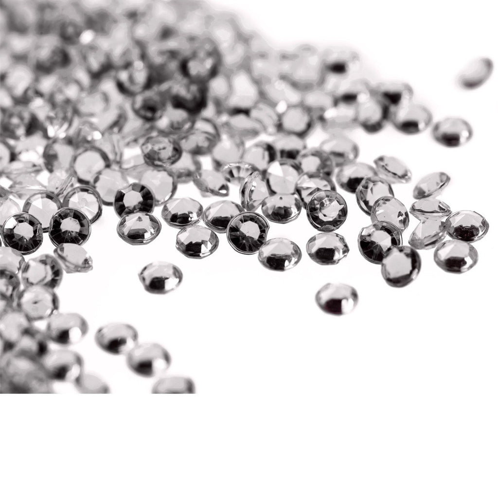 4000 Iridescent Table Scatter Acrylic Crystals, 2.5mm - Clear