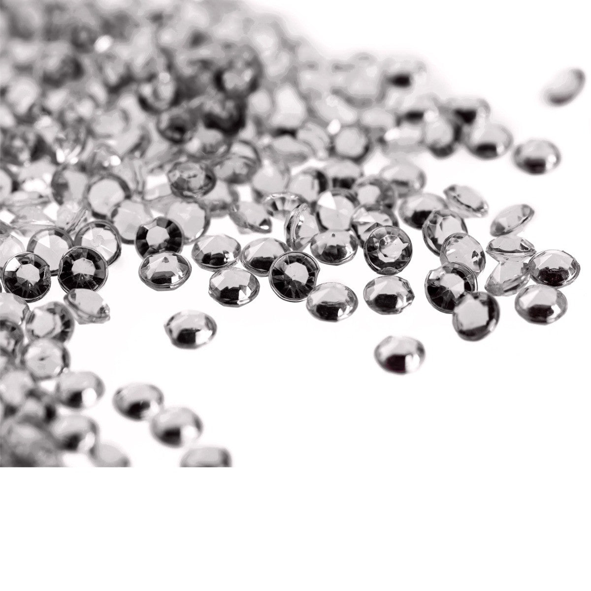 4000 Iridescent Table Scatter Acrylic Crystals, 2.5mm - Clear