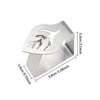 Stainless Steel Leaf Design Tablecloth Clips - 4pcs