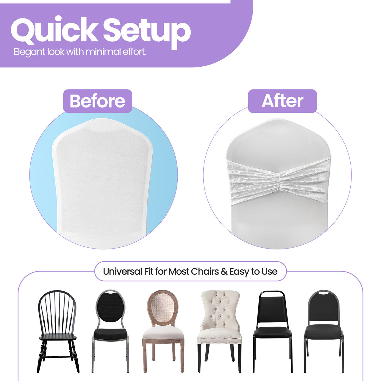 Velvet Chair Band - Ivory