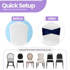 Velvet Chair Band - Navy