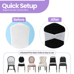 Velvet Chair Band - White