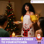 Unisex Christmas Apron – Ho Ho Ho Reindeer