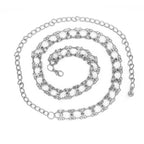 Diamante Rhinestone Belt - Silver