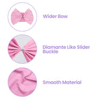 Spandex Chair Band with Large Bow - Pink