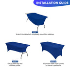 Rectangular Spandex Tablecloth - Royal Blue