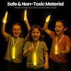 6" Premium Neon Glow Sticks (Pack of 25) - Yellow