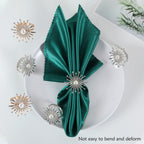 Diamante Pearl Napkin Rings – Rhinestone Festive Table Décor