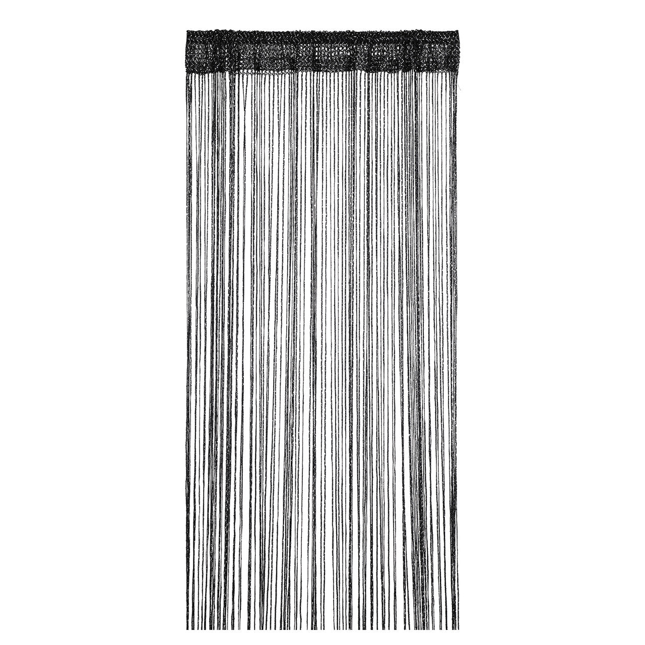 String Curtain Panel - Black
