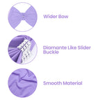 Spandex Chair Band with Large Bow - Lavender