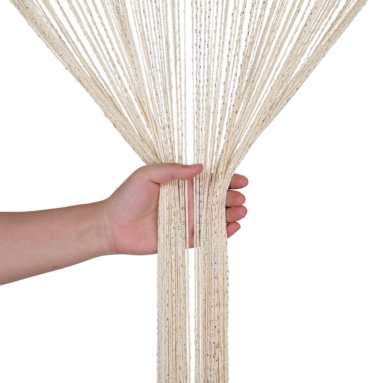 String Curtain Panel - Beige