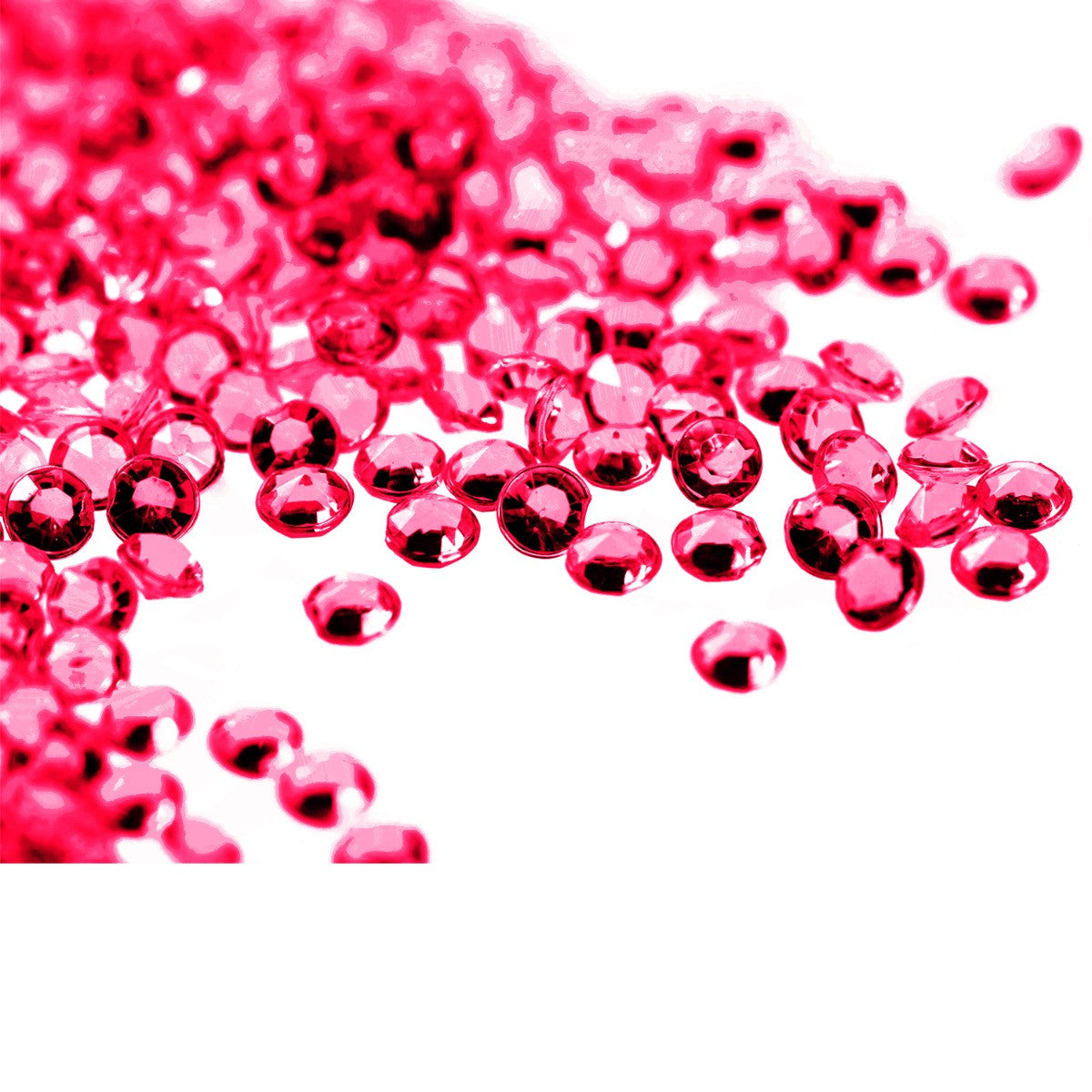 4000 Iridescent Table Scatter Acrylic Crystals, 2.5mm - Light Pink