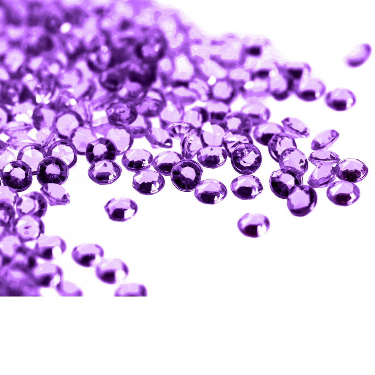 4000 Iridescent Table Scatter Acrylic Crystals, 2.5mm - Light Purple