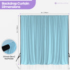 160gsm Spandex Backdrop - Baby Blue