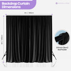 160gsm Spandex Backdrop - Black