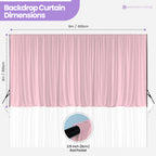 160gsm Spandex Backdrop - Baby Pink