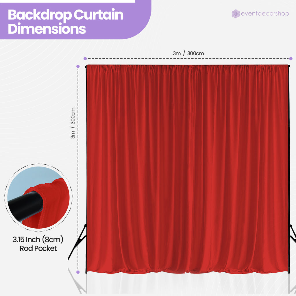 160gsm Spandex Backdrop - Red