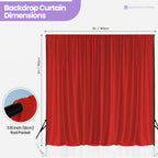 160gsm Spandex Backdrop - Red