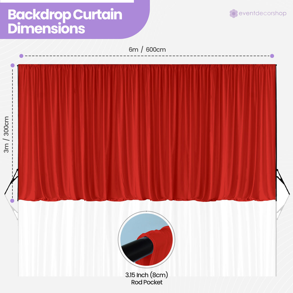 160gsm Spandex Backdrop - Red