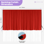 160gsm Spandex Backdrop - Red