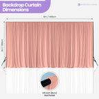 160gsm Spandex Backdrop - Rose Gold
