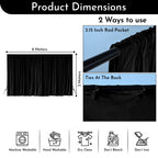 190GSM Dutch Velvet Backdrop - Black