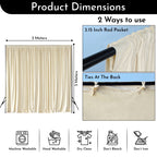 190GSM Dutch Velvet Backdrop - Ivory