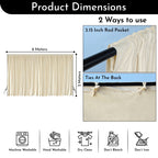 190GSM Dutch Velvet Backdrop - Ivory