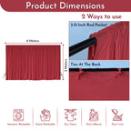 190GSM Dutch Velvet Backdrop - Red