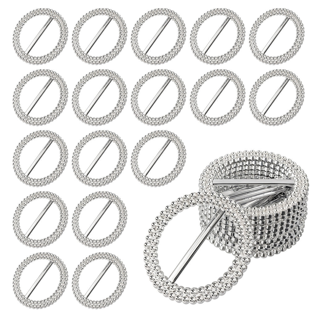 50mm Silver Round Chair Band Buckle