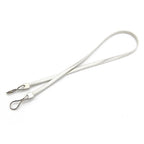 Elasticated Belt with Hook Buckle - Silver