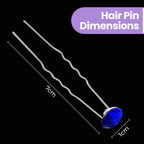 Crystal Hair Pins - 10pcs