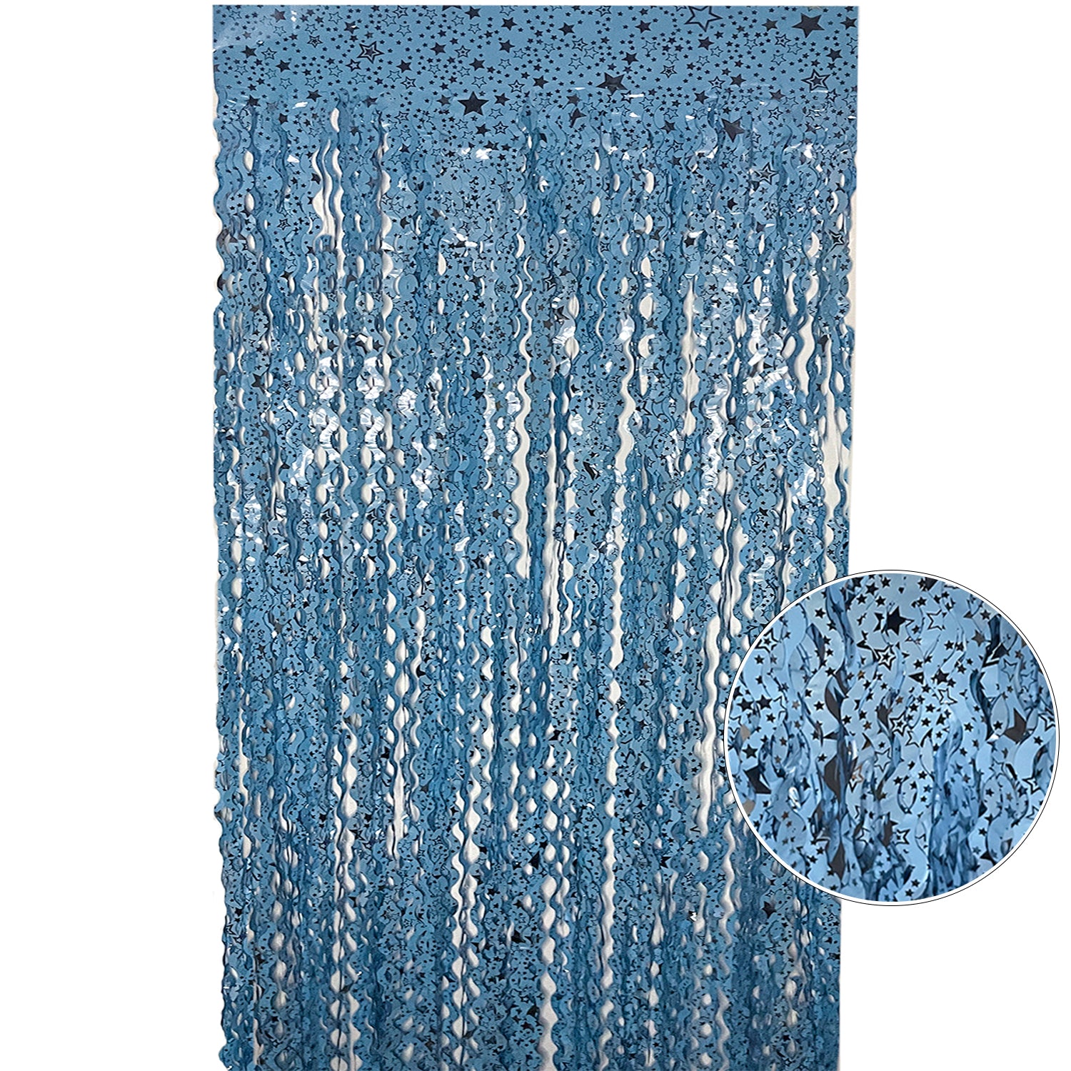 Wavy Ceramic Foil Fringe Curtain (1m x 2m)