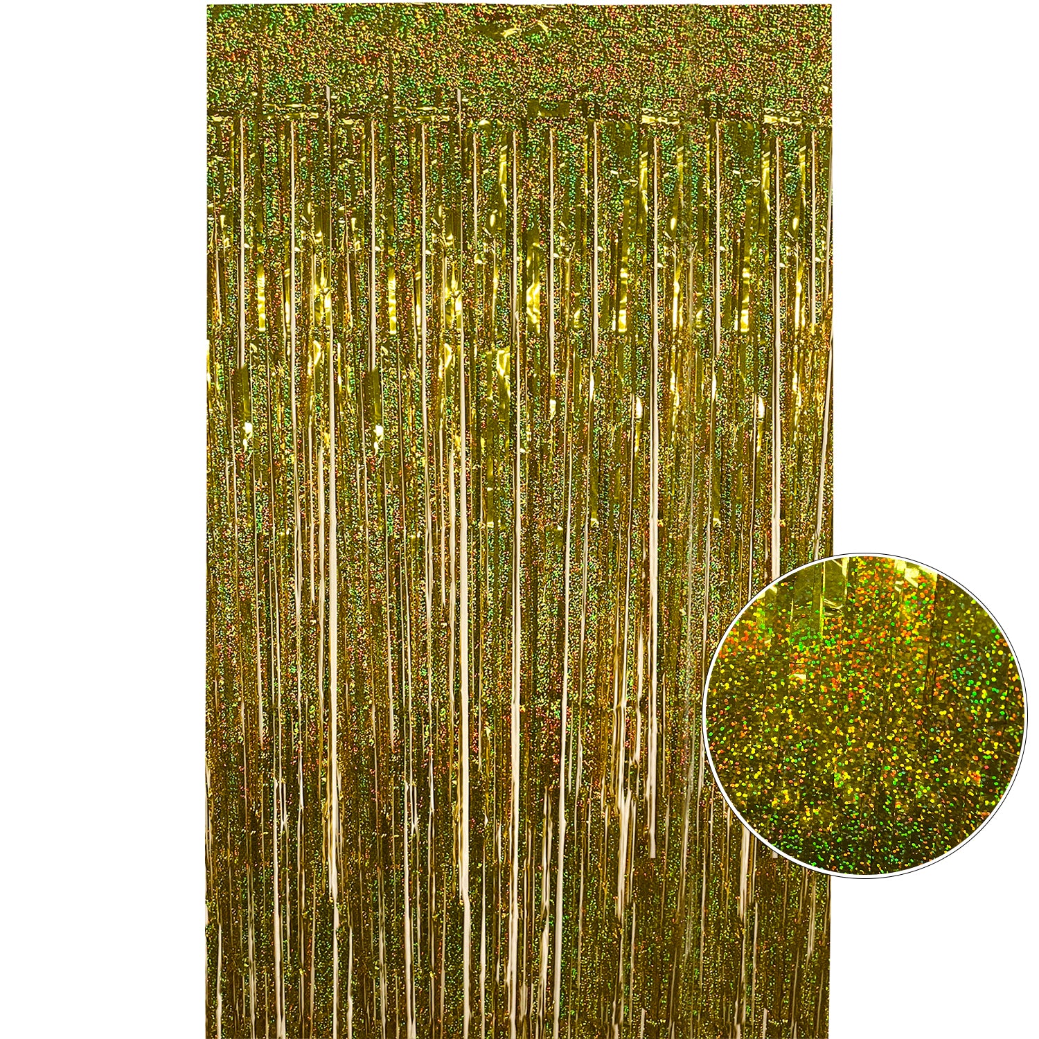 Wavy Ceramic Foil Fringe Curtain (1m x 2m)