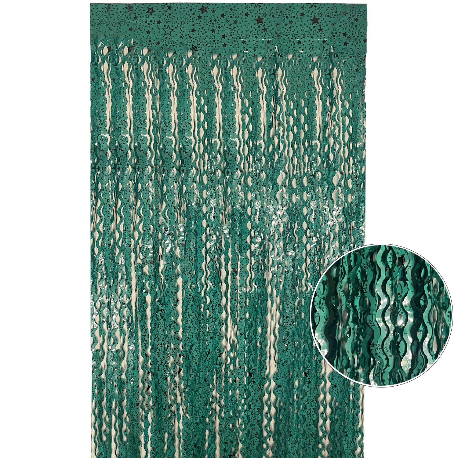 Wavy Ceramic Foil Fringe Curtain (1m x 2m)