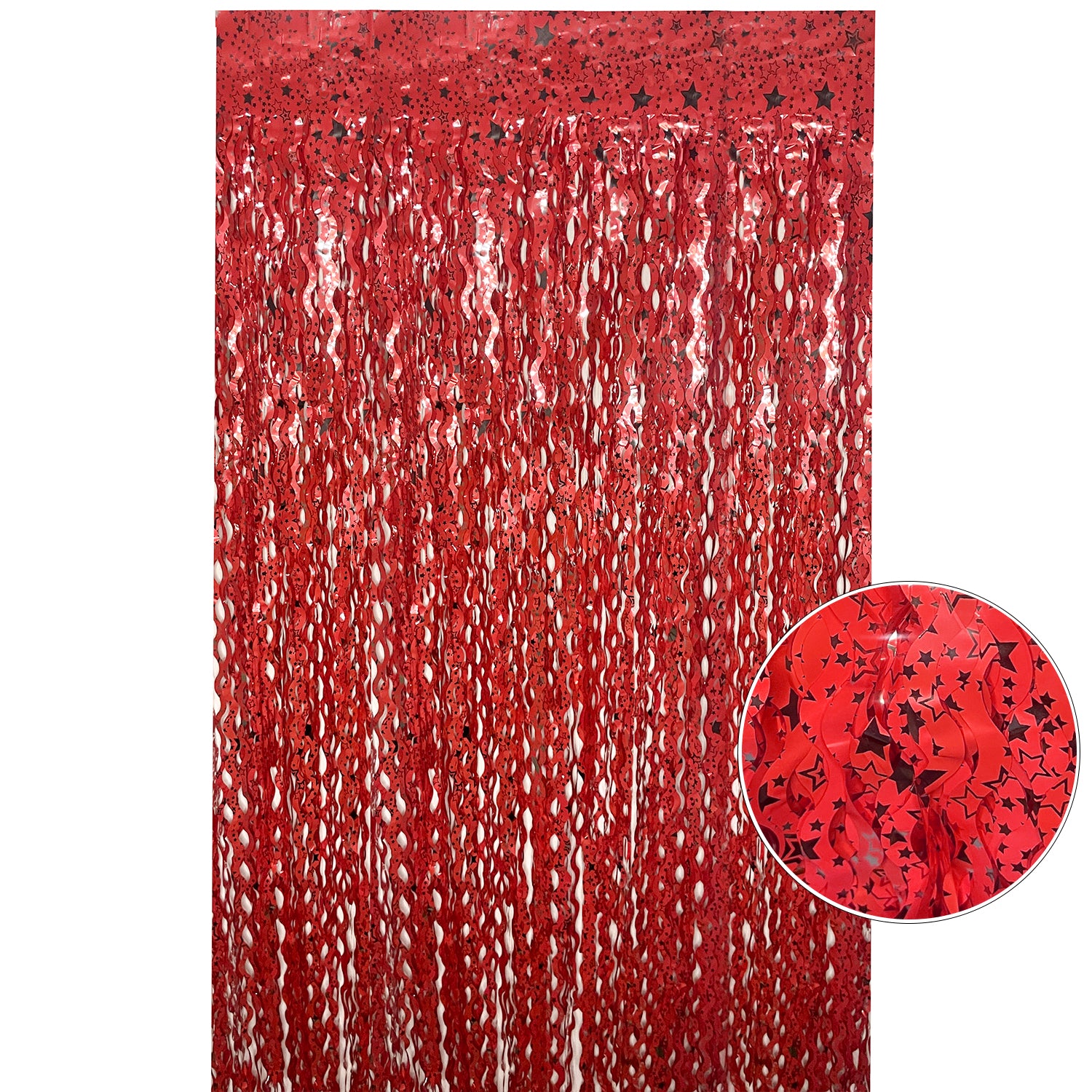 Wavy Ceramic Foil Fringe Curtain (1m x 2m)