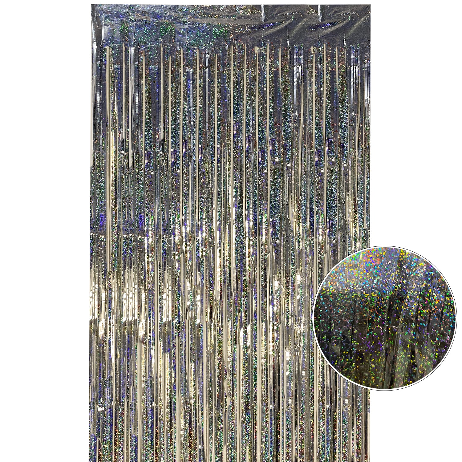 Wavy Ceramic Foil Fringe Curtain (1m x 2m)