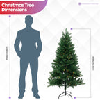 Evergreen Christmas Tree with Warm White Lights - 4ft/5ft/6ft