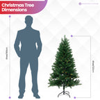 Evergreen Christmas Tree with Warm White Lights - 4ft/5ft/6ft
