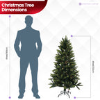 Nordic Christmas Tree with Warm White Lights - 4ft/5ft/6ft