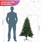 Alpine Christmas Tree with Warm White Lights - 4ft/5ft/6ft