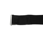 Black Elasticated Belt with Silver Buckle