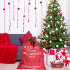 North Pole Express Mail Christmas Stocking Sack - Red