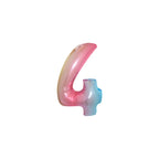 Large Foil Number Air-fill and Helium Balloons (0-9) - Rainbow