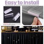 Polyester Table Skirt - Black