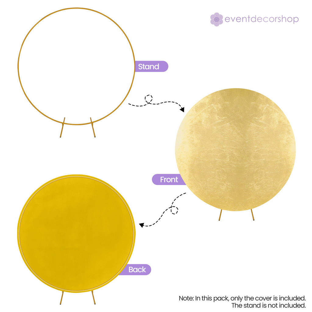 Arch Stand Spandex Cover - Shiny Gold