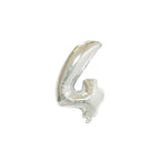 Large Foil Number Air-fill and Helium Balloons (0-9) - Silver