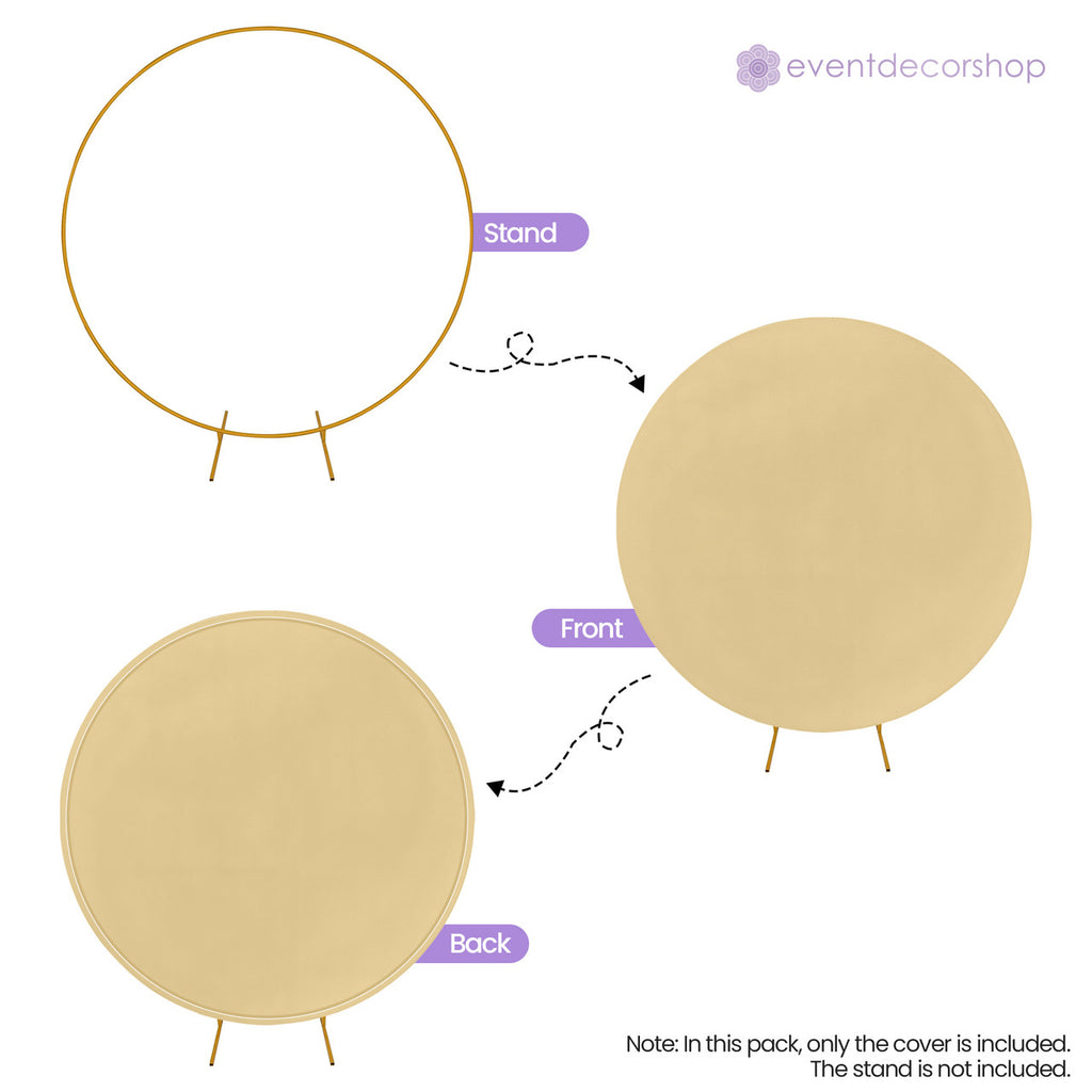 Arch Stand Spandex Cover - Champagne