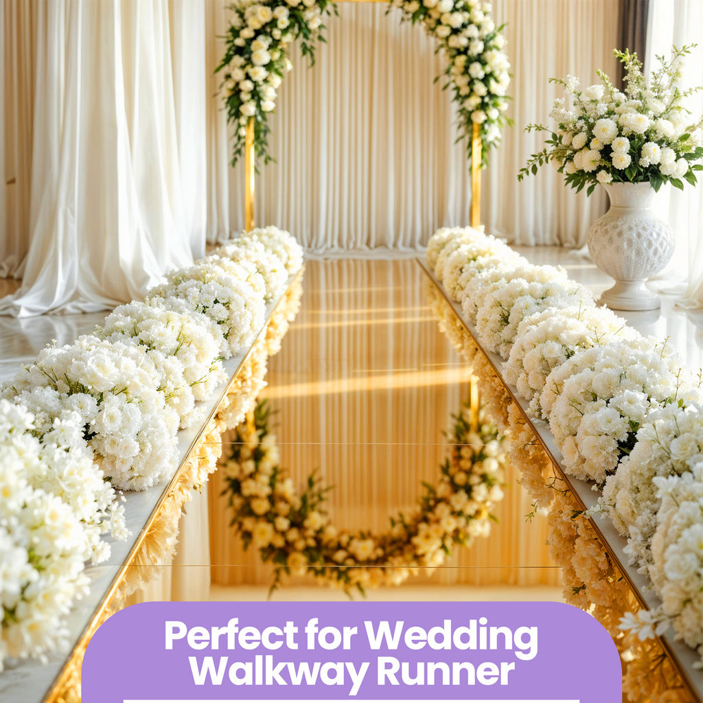 Gold Foil Aisle Runner walkway