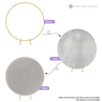 Arch Stand Spandex Cover - Shiny Silver